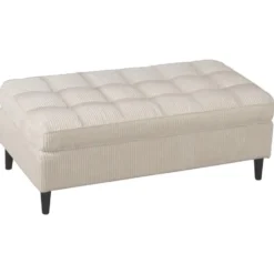 Lindhus-Pouf in corduroycrème