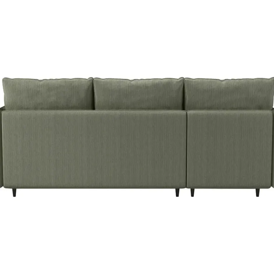 Lindhus-Slaapbank 3-zits - Opbergruimte - Omkeerbare Chaise -groen