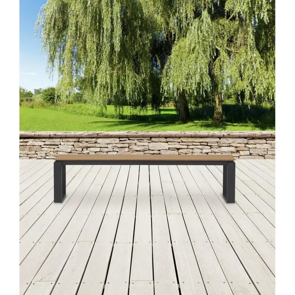 Lisomme Abel tuinbank bruin - 180 x 43 cm