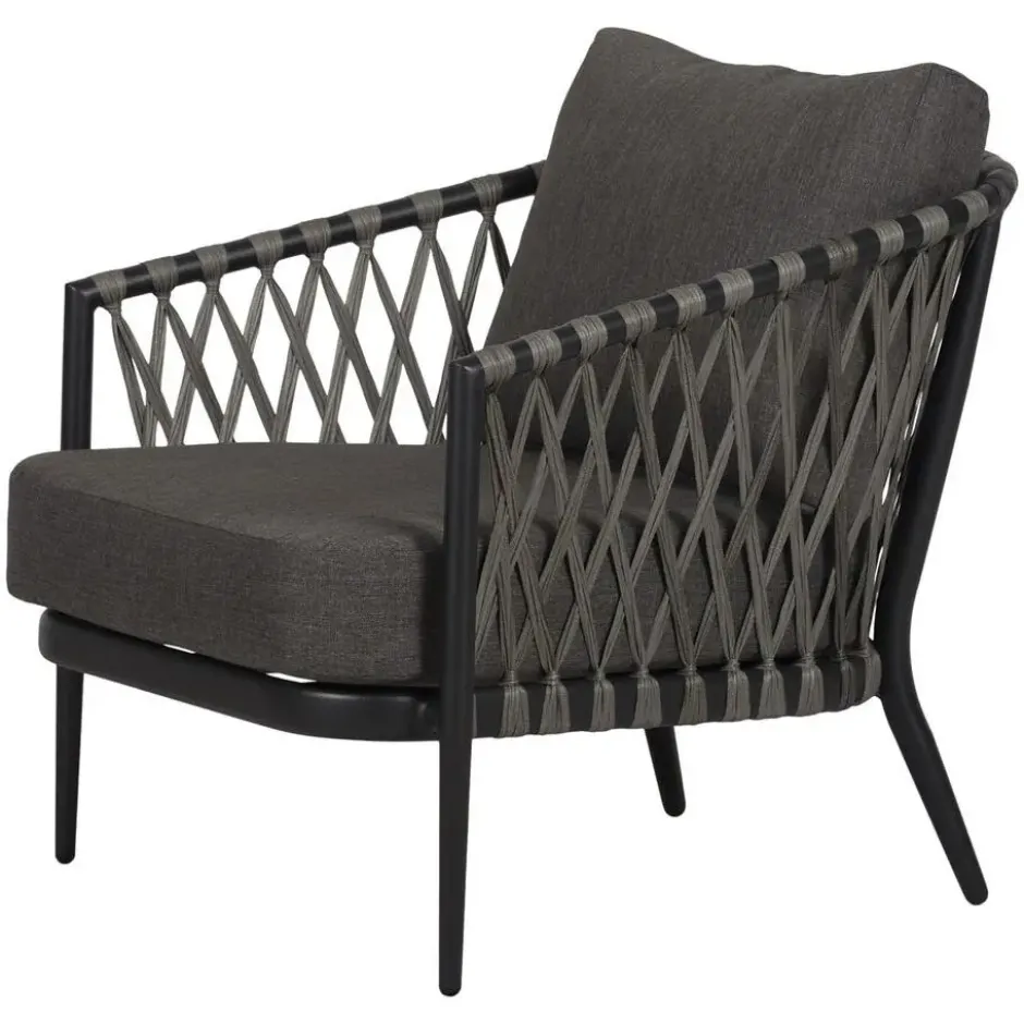 Lisomme Christel 4 delige tuin loungeset donkergrijs
