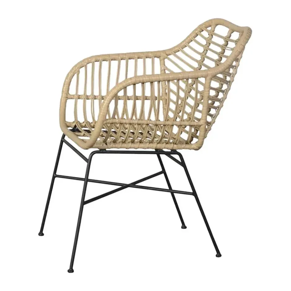Lisomme Dax rotan tuinstoel naturel