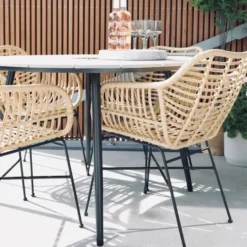 Lisomme Dax rotan tuinstoel naturel