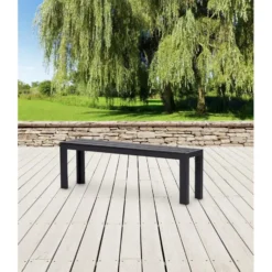 Lisomme Dylan tuinbank zwart - 132 x 30 cm