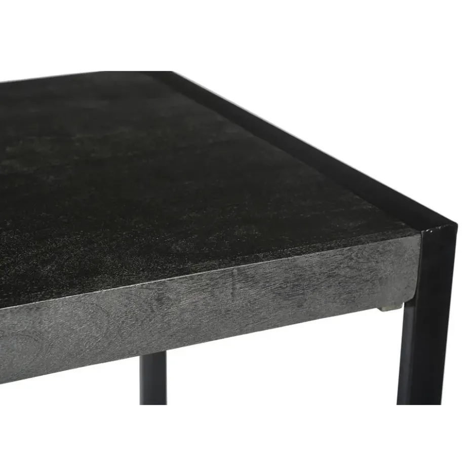 Livingfurn - Bartafels Norris Bar Table 140cm - Mangohout / Gecoat Staal