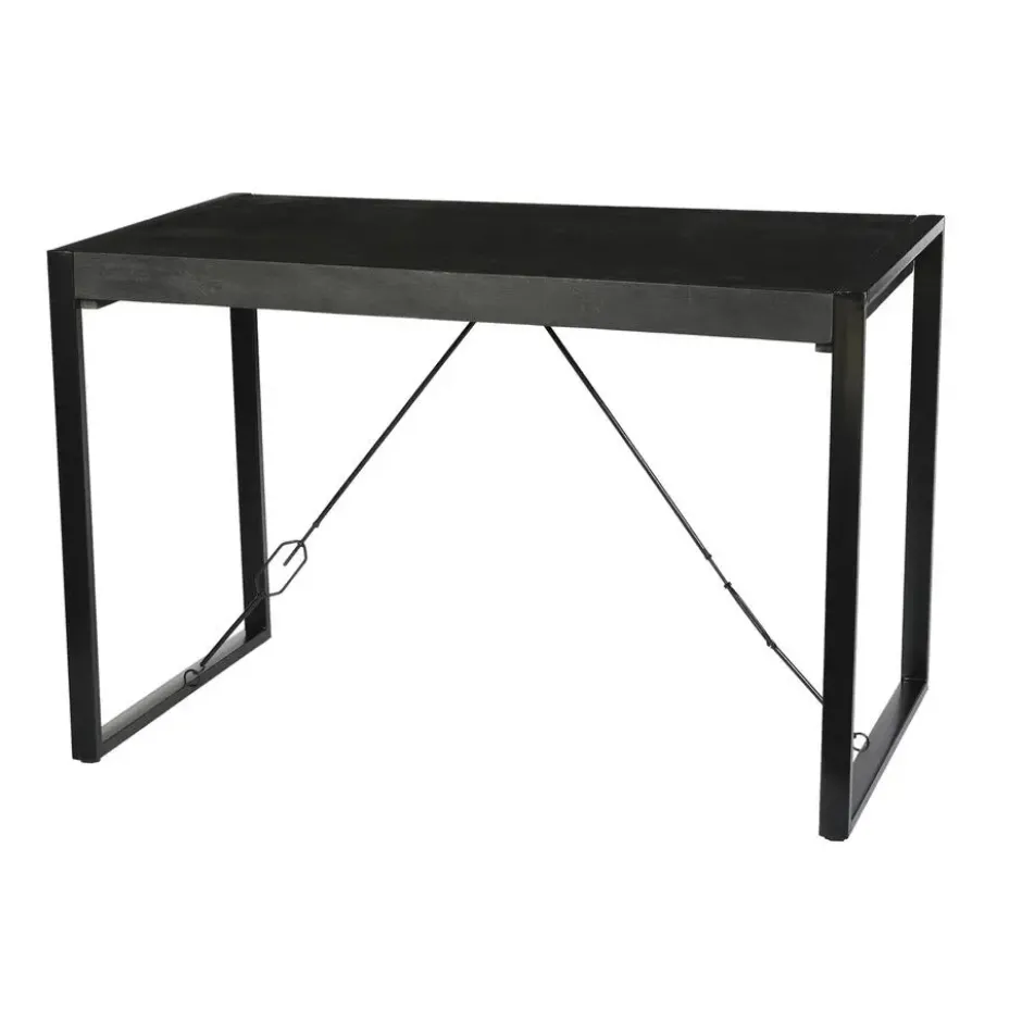 Livingfurn - Bartafels Norris Bar Table 140cm - Mangohout / Gecoat Staal