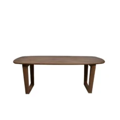 Livingfurn - Eetkamertafel Cortez - Bruin - Mangohout - 200 cm