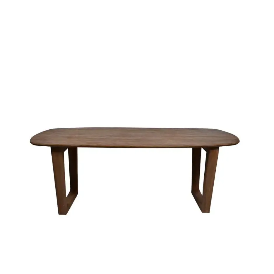 Livingfurn - Eetkamertafel Cortez - Bruin - Mangohout - 200 cm