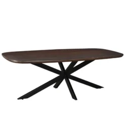Livingfurn - Eetkamertafel Jesper Danish Oval Brown 180 cm - Mangohout