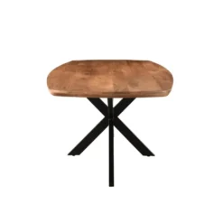 Livingfurn - Eetkamertafel Jesper Danish Oval 180cm - Mangohout / Gecoat Staal