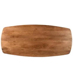 Livingfurn - Eetkamertafel Jesper Danish Oval 180cm - Mangohout / Gecoat Staal