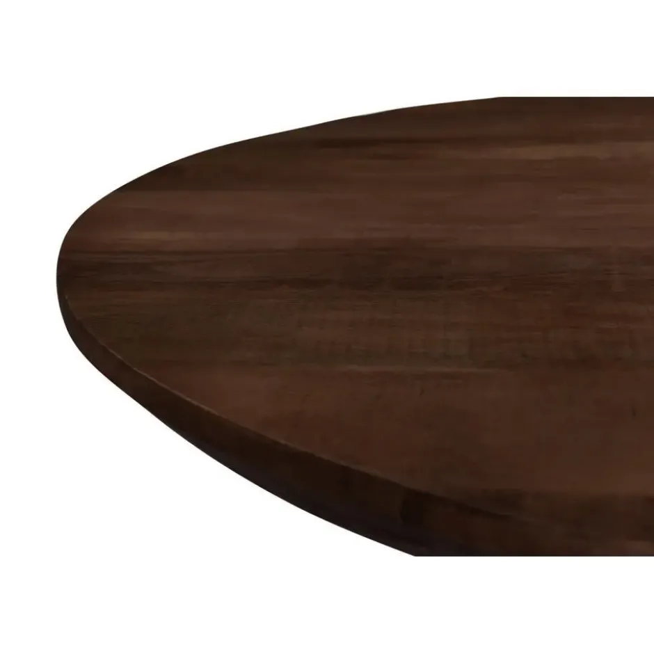 Livingfurn - Eetkamertafel Jesper Oval Brown - 240x110x76 cm - Mangohout