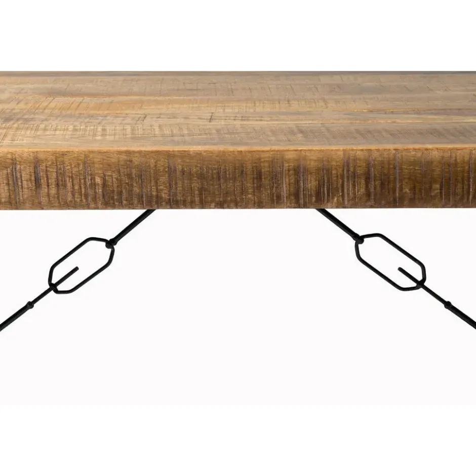 Livingfurn - Eetkamertafel Nairobi - U-Poten - Mangohout - 180x90 cm