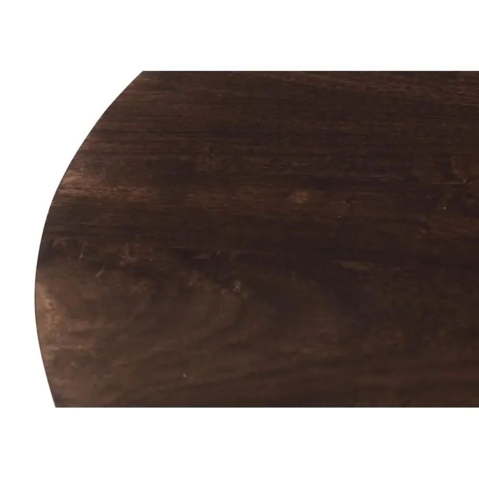 Livingfurn - Eetkamertafel Salvator Walnut 130cm - Mangohout