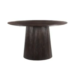 Livingfurn - Eetkamertafel Salvator Walnut 130cm - Mangohout