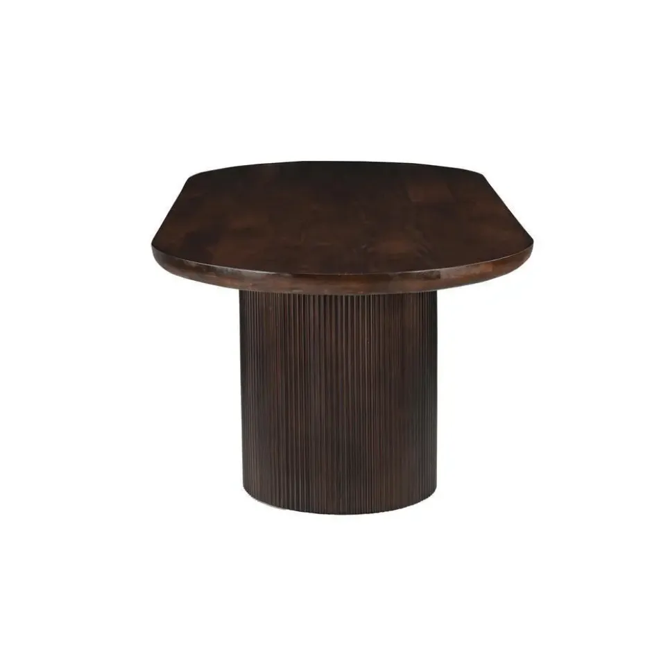 Livingfurn - Eetkamertafel Sevilla Brown 300cm - Mangohout