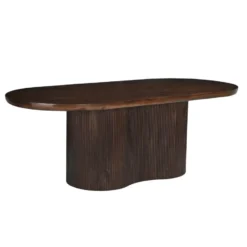 Livingfurn - Eetkamertafel Sevilla Brown 250cm - Mangohout