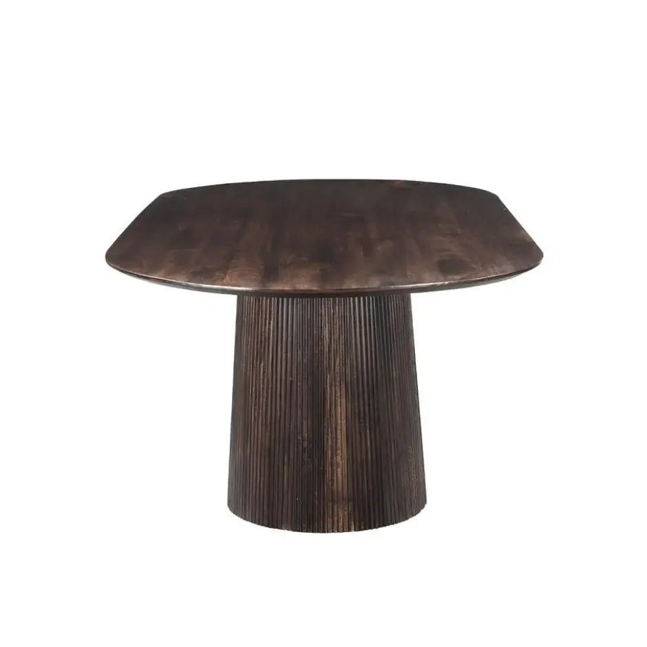 Livingfurn Eettafel Salvator Walnoot 230cm Mangohout Ovaal