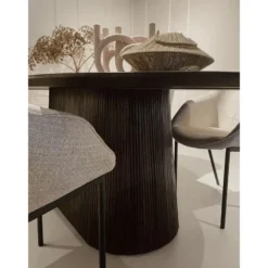 Livingfurn Eettafel Salvator Walnoot 230cm Mangohout Ovaal
