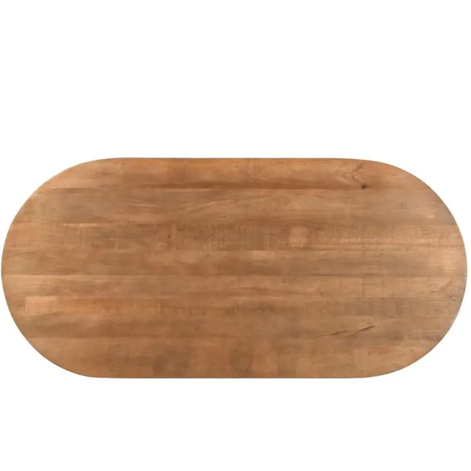Livingfurn Eettafel Salvator Naturel 300cm Mangohout Ovaal