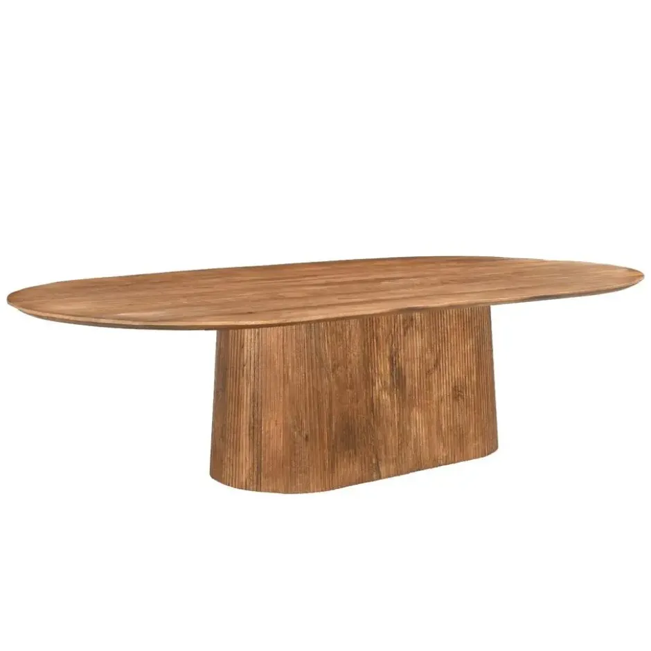 Livingfurn Eettafel Salvator Naturel 300cm Mangohout Ovaal