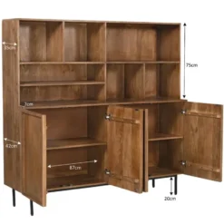 Livingfurn - Kabinetkast Elan - 180x150x45 cm - Mangohout