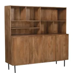 Livingfurn - Kabinetkast Elan - 180x150x45 cm - Mangohout