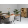Livingfurn - Kabinetkast Nairobi - 43x100x150 - Mangohout en Gecoat Staal