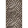 Livingwalls fotobehang zebra print bruin en beige - 159 x 280 cm