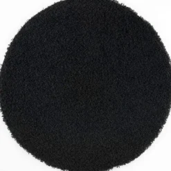 Loca Shaggy Rond Vloerkleed Hoogpolig Zwart - 150 CM Ø