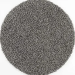 Loca Shaggy Rond Vloerkleed Hoogpolig Grijs - 200 CM Ø
