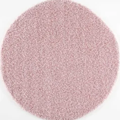 Loca Shaggy Rond Vloerkleed Hoogpolig Roze - 200 CM Ø