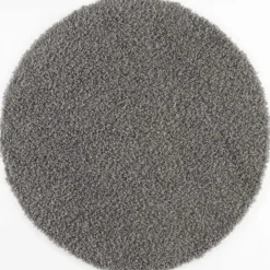 Loca Shaggy Rond Vloerkleed Hoogpolig Grijs - 150 CM Ø