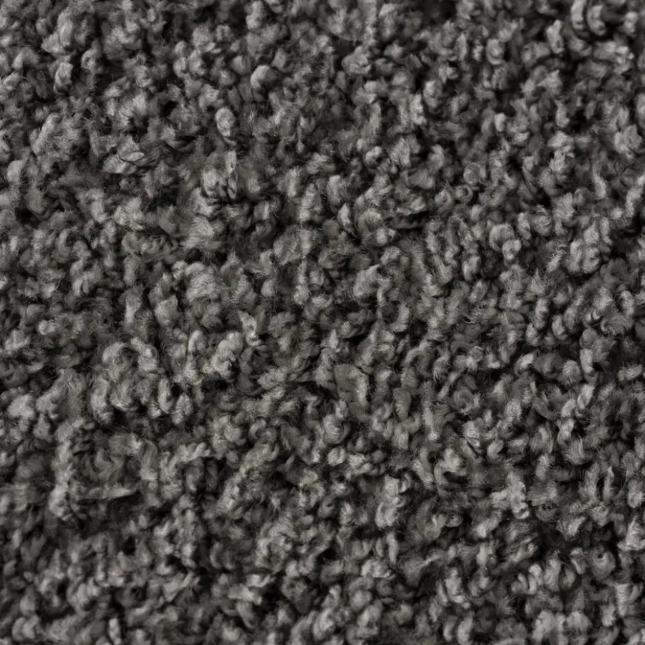 Loca Shaggy Rond Vloerkleed Hoogpolig Grijs - 150 CM Ø