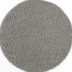 Loca Shaggy Rond Vloerkleed Hoogpolig Lichtgrijs - 150 CM Ø