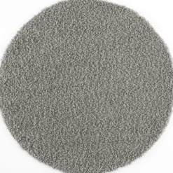 Loca Shaggy Rond Vloerkleed Hoogpolig Lichtgrijs - 200 CM Ø