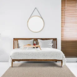 Loca Shaggy Vierkant Vloerkleed Hoogpolig Beige - 200x200 CM