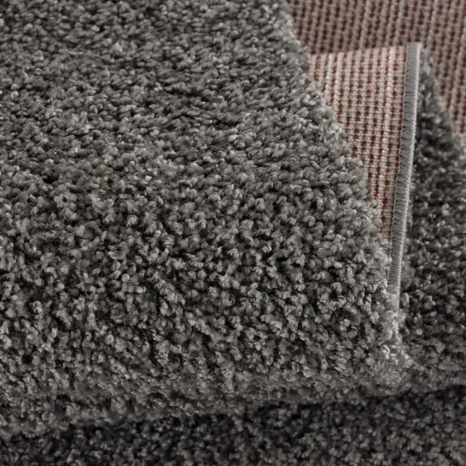 Loca Shaggy Vloerkleed Hoogpolig Grijs - 200x290 CM