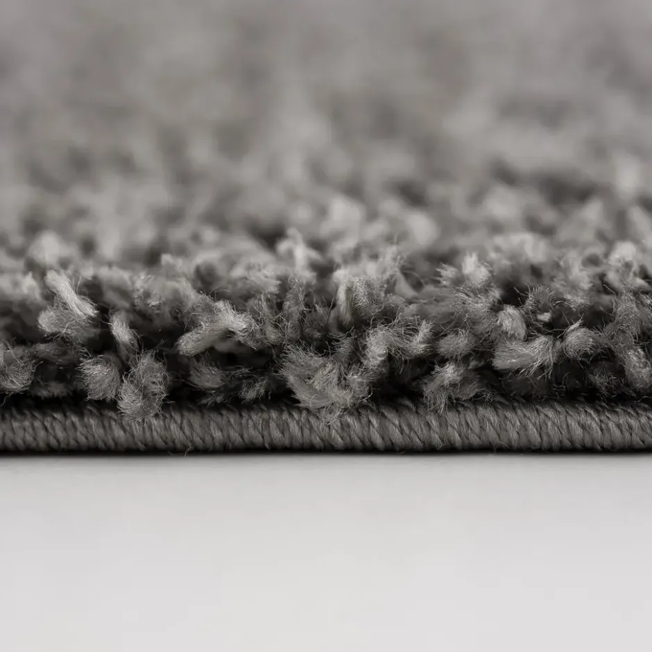 Loca Shaggy Vloerkleed Hoogpolig Grijs - 200x290 CM