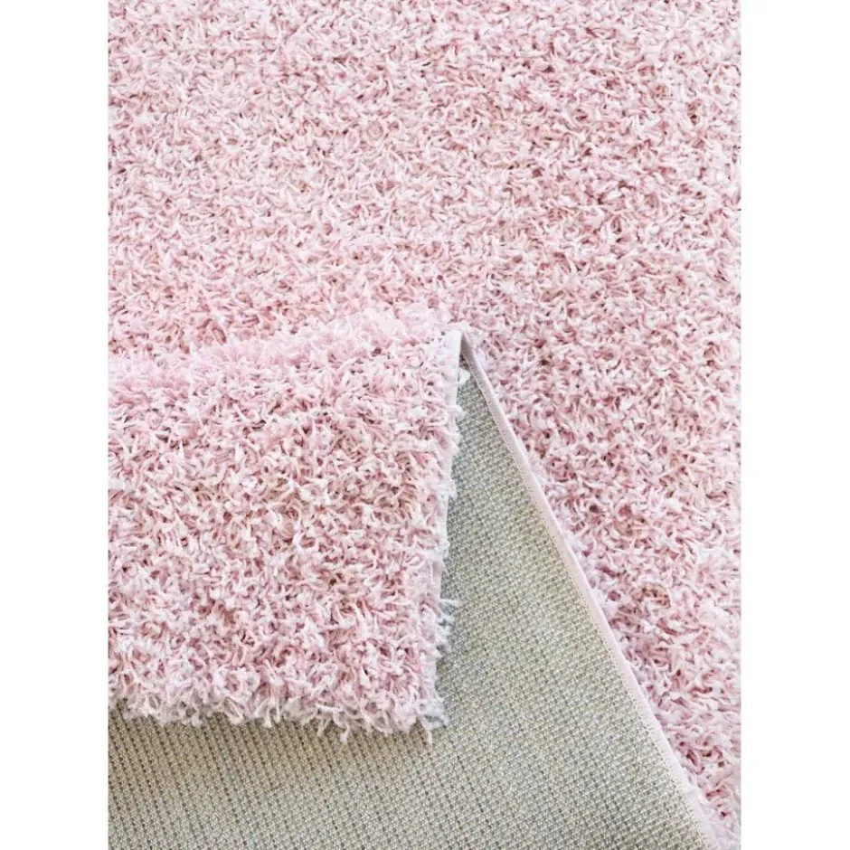 Loca Shaggy Vloerkleed Hoogpolig Roze - 140x200 CM