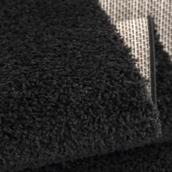 Loca Shaggy Vloerkleed Hoogpolig Zwart - 200x290 CM