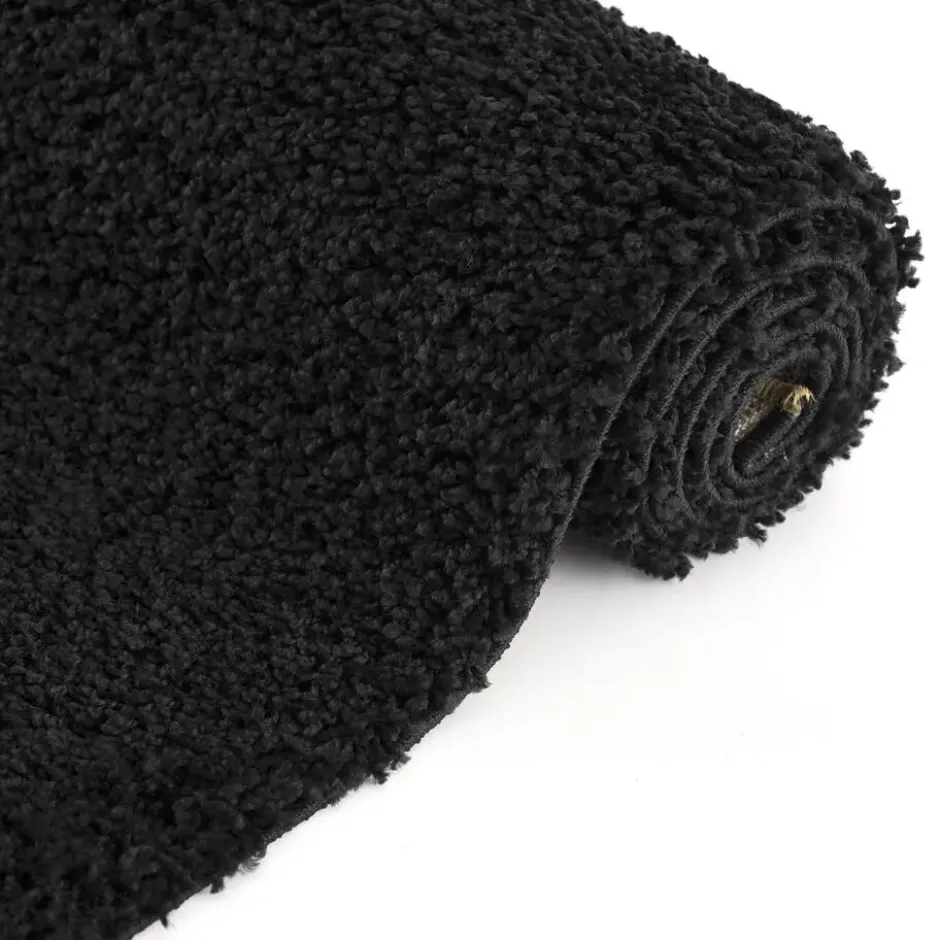 Loca Shaggy Vloerkleed Hoogpolig Zwart - 200x290 CM