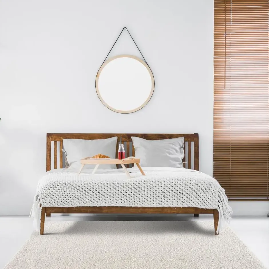 Loca Shaggy Vloerkleed Hoogpolig Creme - 240x340 CM