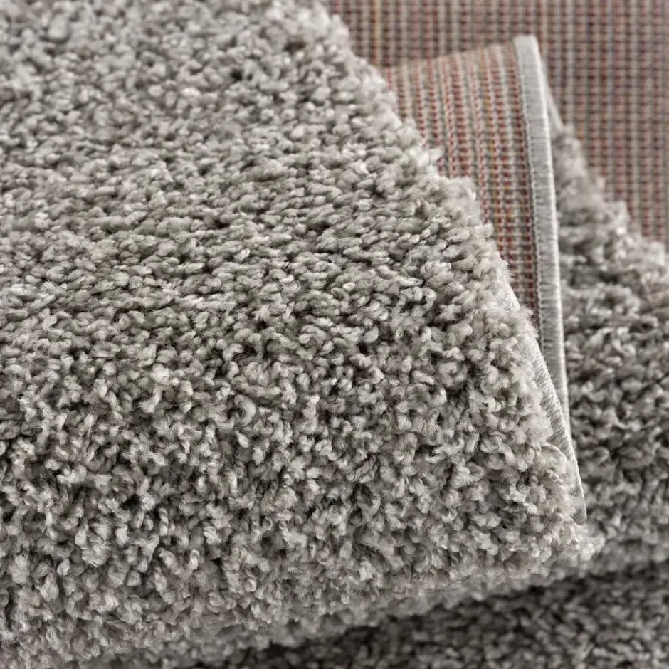 Loca Shaggy Vloerkleed Hoogpolig Lichtgrijs - 200x290 CM