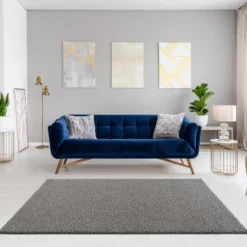 Loca Shaggy Vloerkleed Hoogpolig Lichtgrijs - 160x230 CM