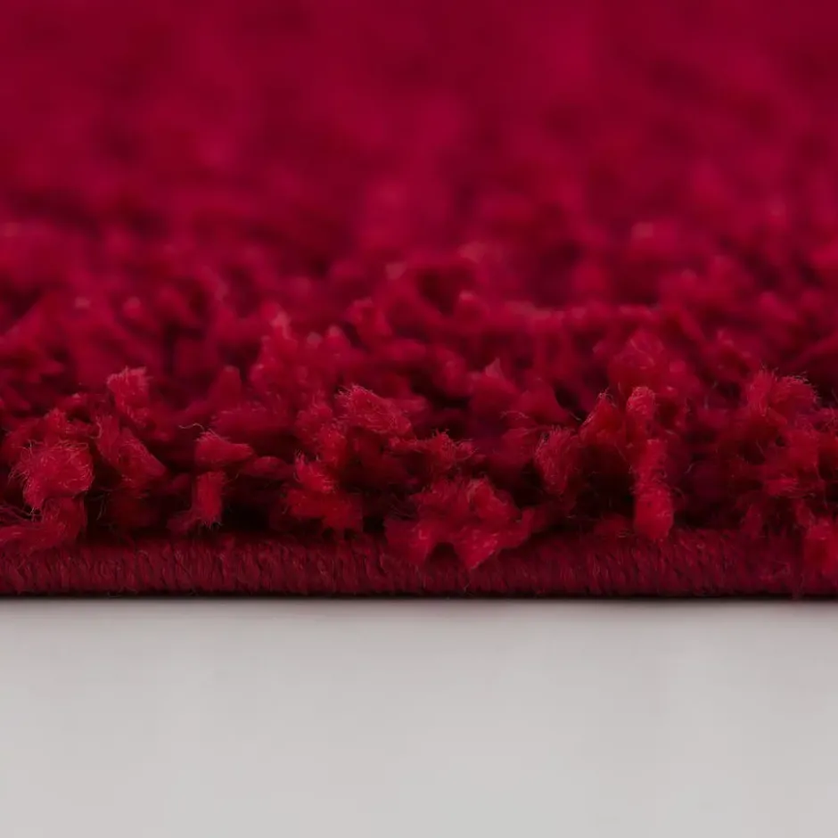 Loca Shaggy Vloerkleed Hoogpolig Rood - 140x200 CM