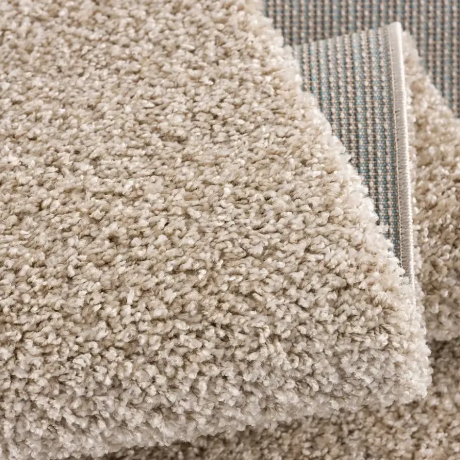 Loca Shaggy Vloerkleed Hoogpolig Beige - 140x200 CM