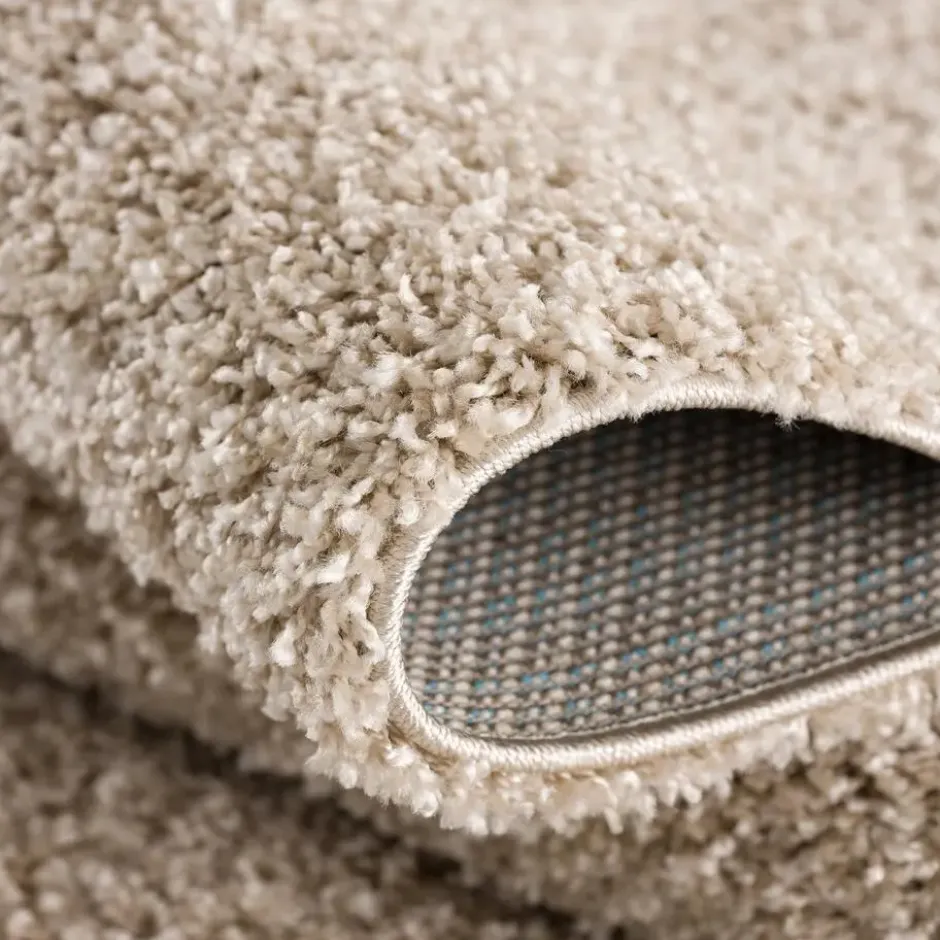 Loca Shaggy Vloerkleed Hoogpolig Beige - 140x200 CM