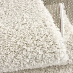 Loca Shaggy Vloerkleed Hoogpolig Creme - 120x170 CM