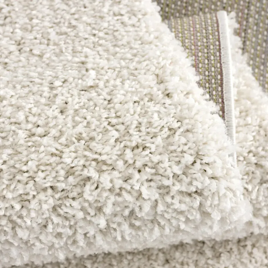 Loca Shaggy Vloerkleed Hoogpolig Creme - 120x170 CM