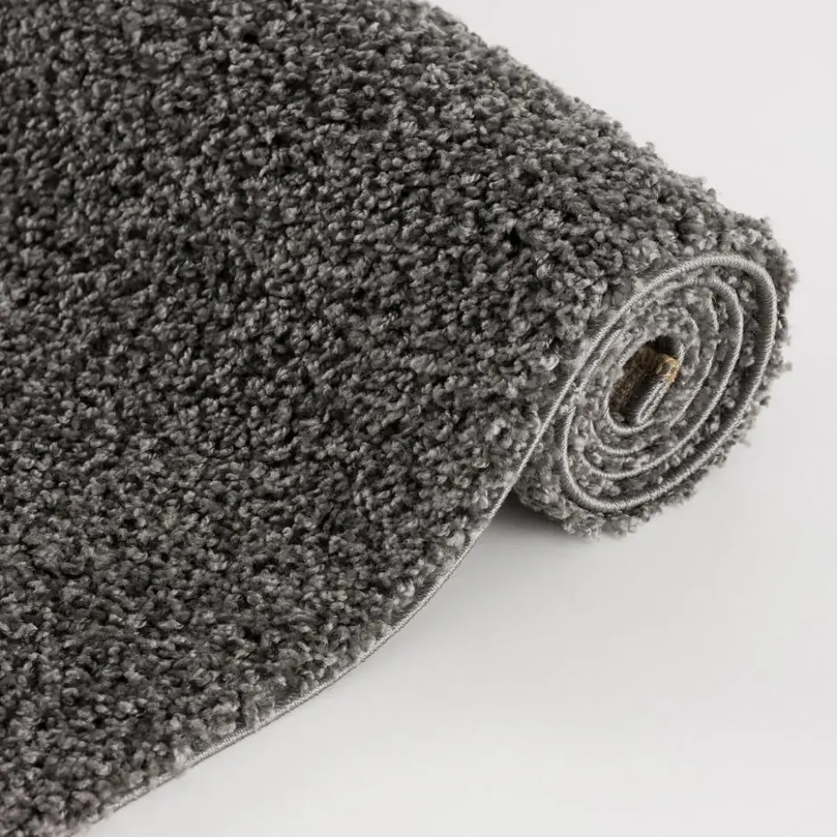 Loca Shaggy Vloerkleed Hoogpolig Grijs - 300x400 CM
